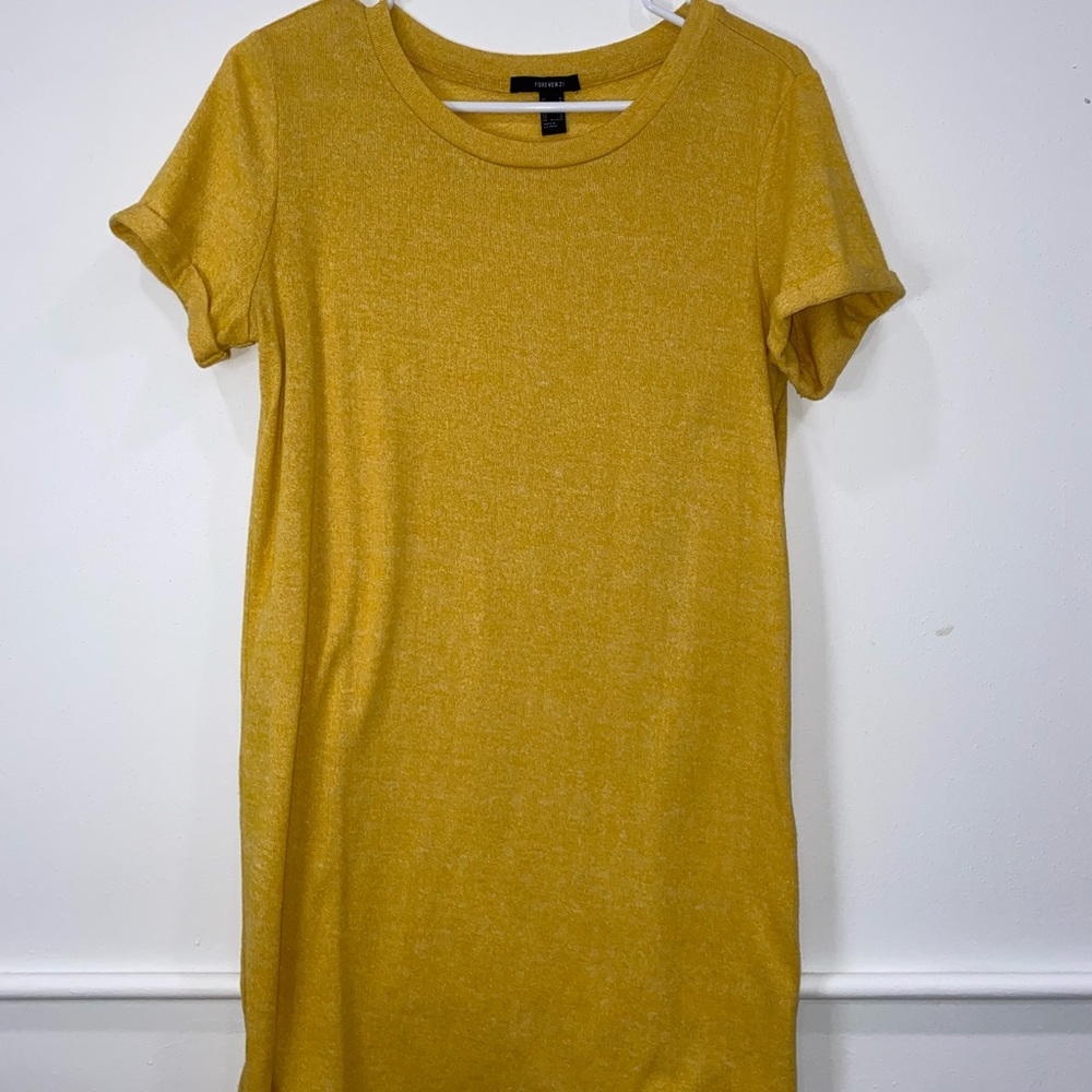 Yellow t shirt dress from forever 21
